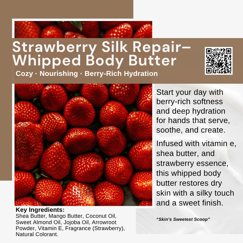 Strawberry Silk Repair– Whipped Body Butter