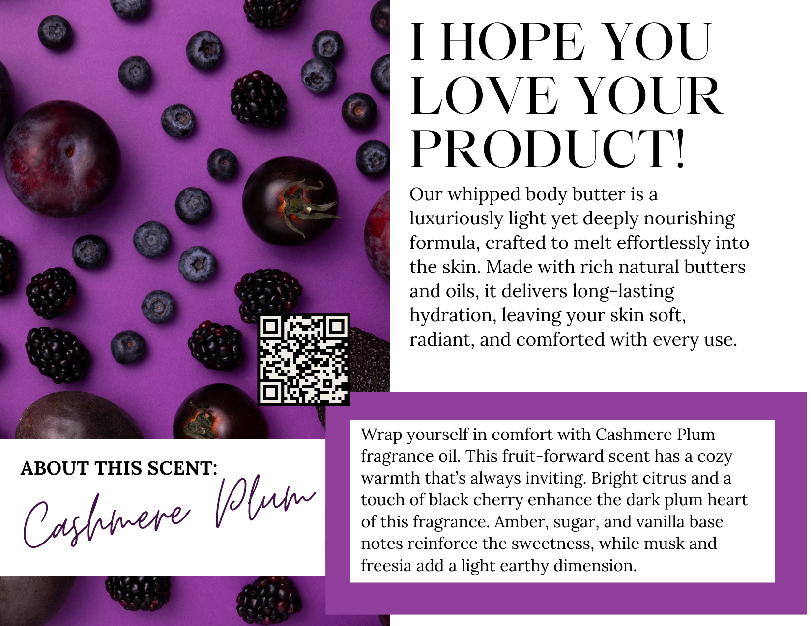 Cashmere Plum Whipped Body Cream